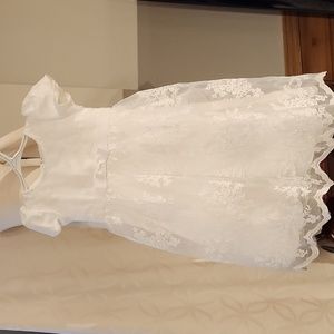 GLUMULICE IVORY WHITE BRAND NEW SIZE 12/18 MONTHS ALL OCCASION GOWN.